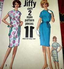 LOVELY VTG 1960s DRESS Sewing Pattern 16/36