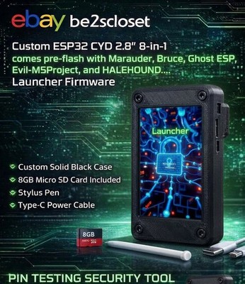 ESP32  2.8'' | WF/BT 15+-in-1 Security Research Multi-Tool  