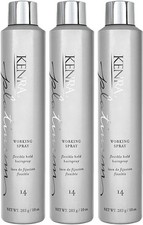 3 Pack Kenra PLATINUM  14 WORKING SPRAY 10 OZ - 30 Oz Total