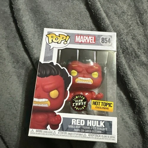Funko Pop! Marvel Red Hulk #854 Glows In The Dark Chase (Hot Topic Exclusive)