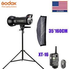 Godox SK400II Studio Flash Strobe Photo Light XT-16 Trigger 35 160CM Softbox kit