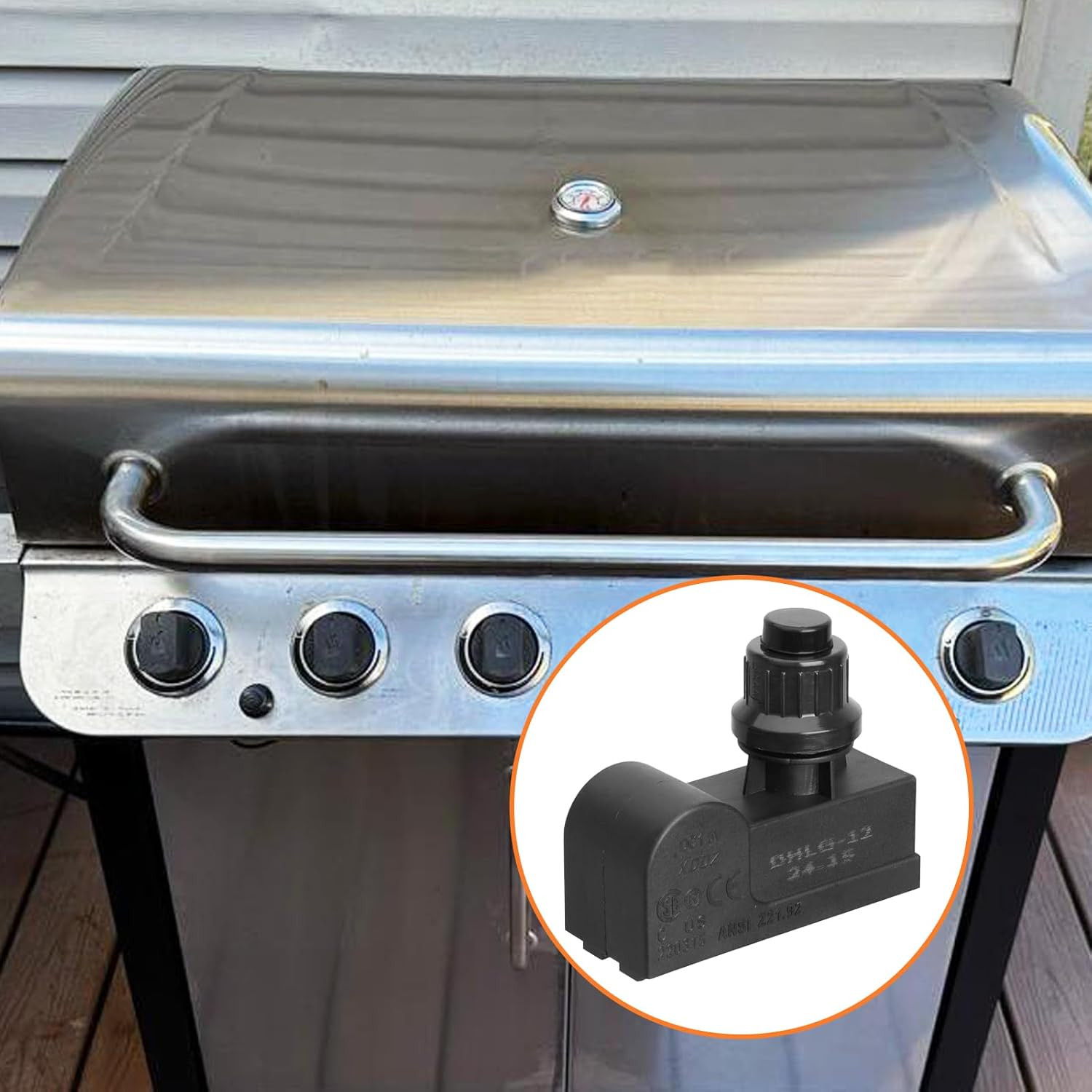 BQMAX DHLG-3T Grill Igniter for Charbroil Performance Grill Replacement Parts, 3