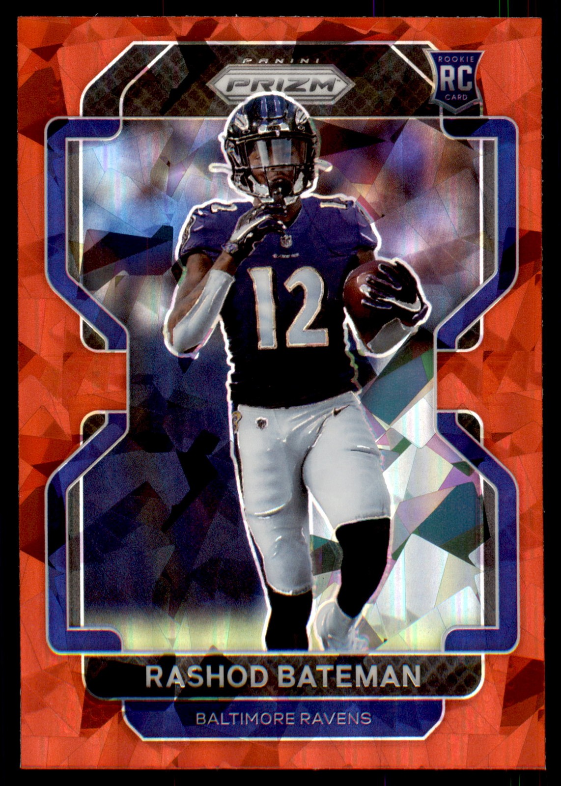 2021 Panini Prizm Rashod Bateman #340 Red Ice