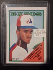 1988 O-Pee-Chee Delino DeShields RC Blank Back Proof Montreal Expos Sharp ⚾️