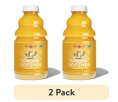 (2 pack) The Ginger People - Ginger Soother Juice Drink with Turmeric - 32 fl. o