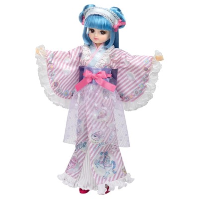 MOONIN custom 公式DOLL ユキキツネ Licca-chan Doll LD-14 Eco-Neko Yukata Kimono Takara Tomy Japan NEW