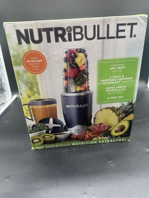 NutriBullet 8-Piece Nutrition Extractor Blender Juicer, 600 Watt New Open Box