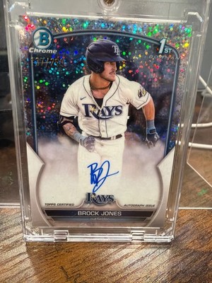 2023 Bowman - Chrome Prospect Autographs Brock Jones #CPA-BJ Speckle...