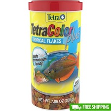 Tropical Fish Flake Food High Protein Color Enhancement Clear Water Formula New