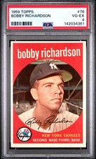 1959 TOPPS #76 BOBBY RICHARDSON PSA 4