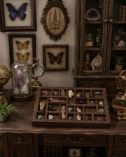 Miniature Wood Trinket Tray with Mixed Tumble...