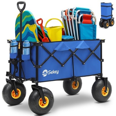 Sekey Beach Wagon  600lb Capacity, Sand-Proof Wheels, Foldable.