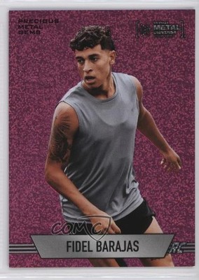 2024 Skybox Metal Universe Champions Pink FX 13/75 Fidel Barajas Rookie RC 0io0