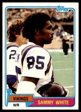 1981 Topps #183 Sammy White Minnesota Vikings Card