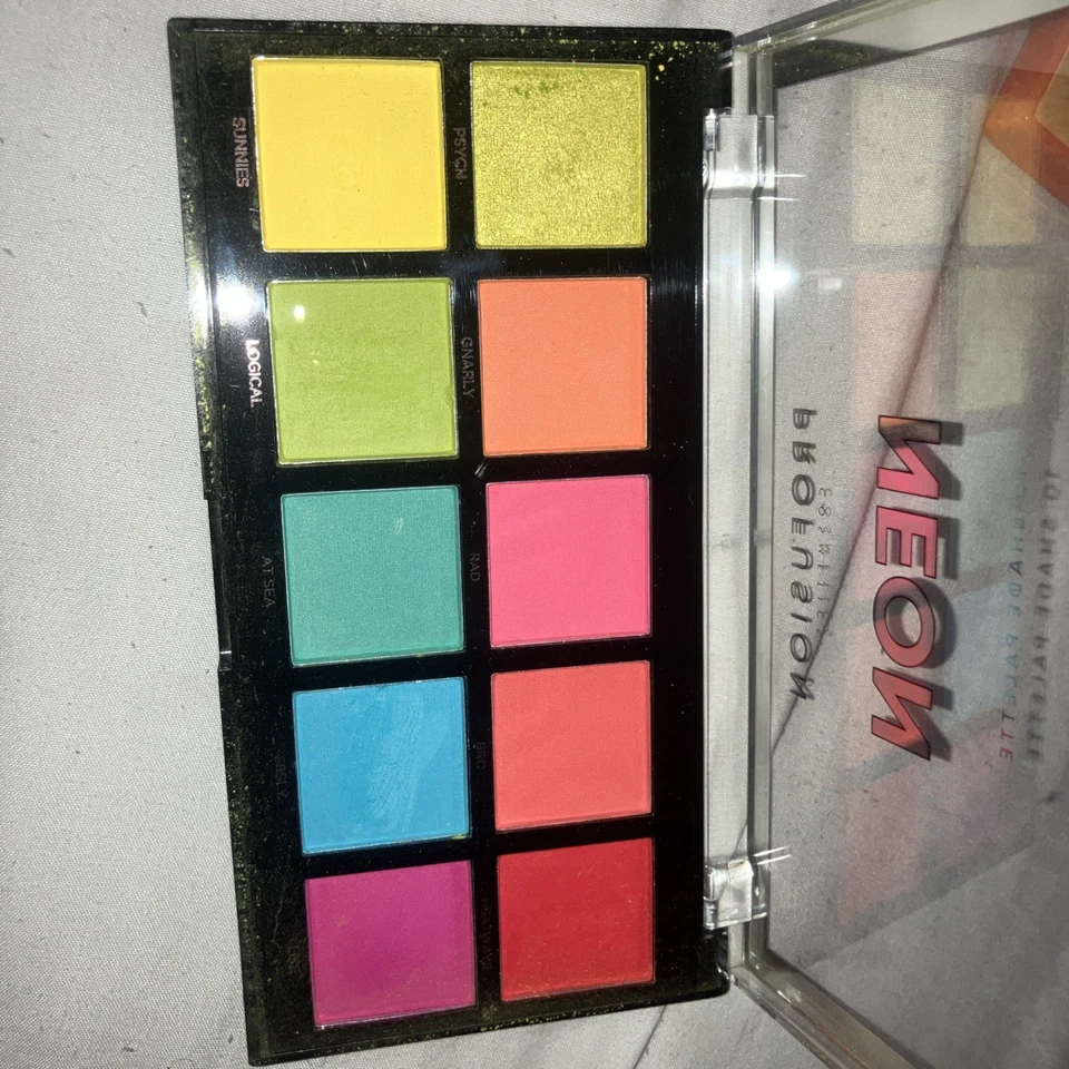 PROFUSION Cosmetics 10 Shade Eyeshadow Palette Neon 3.5 oz - Image 3 of 3