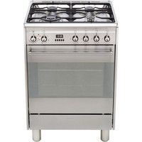SMEG SUK61MX9 60cm Dual Fuel Cooker Stainless Steel Gas Hob Multifunction Oven