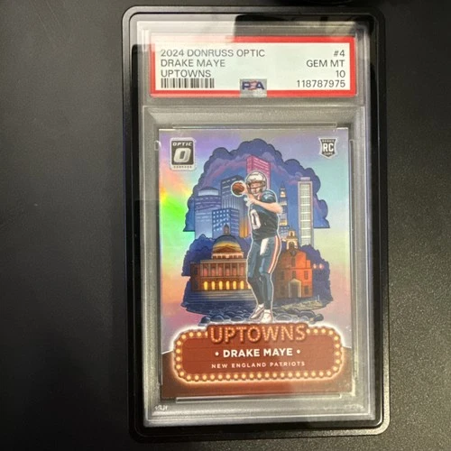 2024 donruss optic football drake maye Uptown Rookie #4 SP PSA 10!