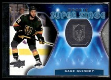 2020-21 Upper Deck Trilogy Rookie Super Stage Gage Quinney Vegas Golden Knights