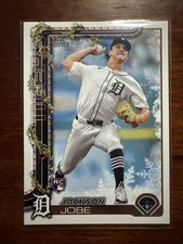 2025 Topps Holiday - Jackson Jobe #H160 Holiday Variation Back (RC)