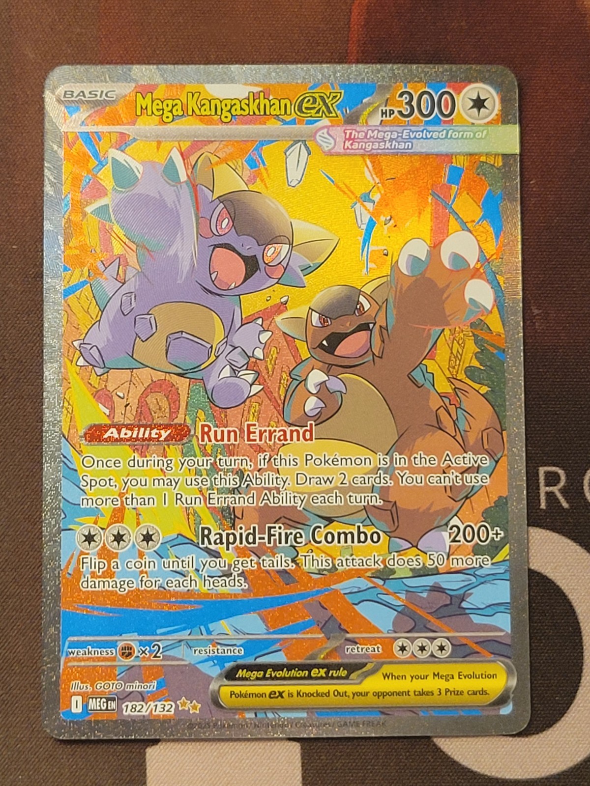 Pokemon Mega Evolution Mega Kangaskhan EX 182/132