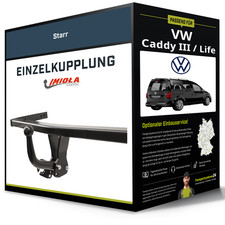 Anhängerkupplung starr für VW Caddy 3 III 2K (auch Maxi) 2004 - 2015