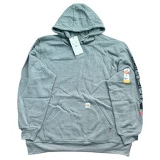 New Carhartt FR Flame Resistant Force Midweight Logo Hoodie Sweatshirt for Men