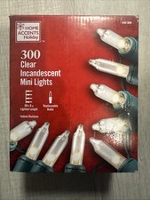 Home Accents Holiday 300 Clear Incandescent Mini String Lights 68 ft 6 in - 806