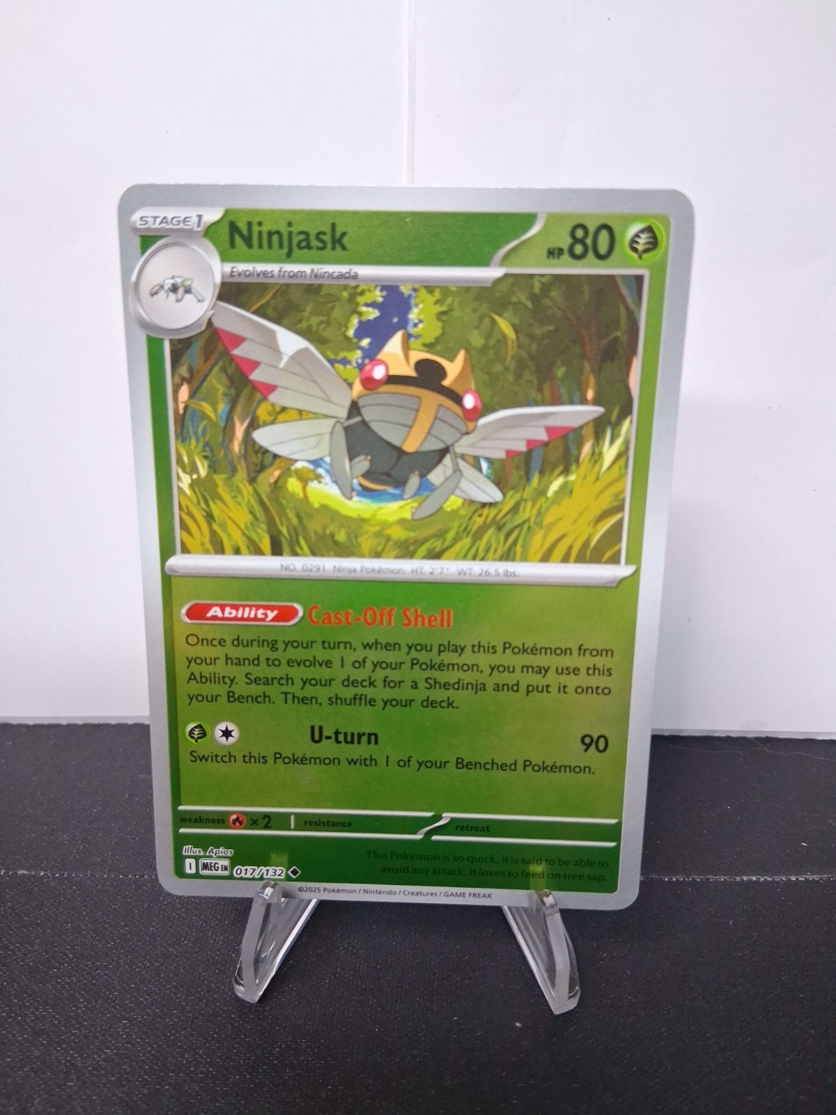 Ninjask (Reverse) - MEG 017/132 -  NM / Mint ME01: Mega Evolution Single