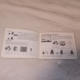 NES Super Mario Bros. FIRST PRINT P.O. Box 9572 NO DATE NO YEAR Manual For MATTE