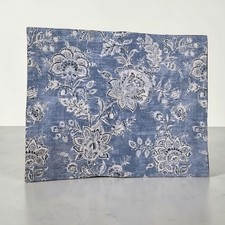 TOMMY BAHAMA 1 Standard Size Pillow Sham Blue Floral Tropical Cotton 24" 30"