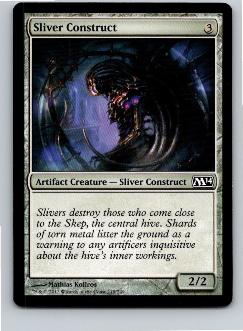 Magic the Gathering Sliver Construct Magic 2014 (M14) MTG Free Shipping!