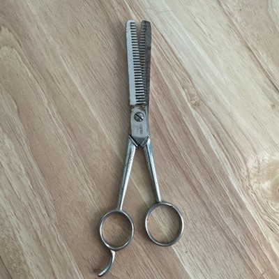 Vintage Koenig Solingen 54D Thinning Shears Barber Scissors, 7''