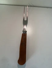 Mid Century Rare VINTAGE Meat  FORK SWIRL  BAKELITE- SIMICHROME TESTED