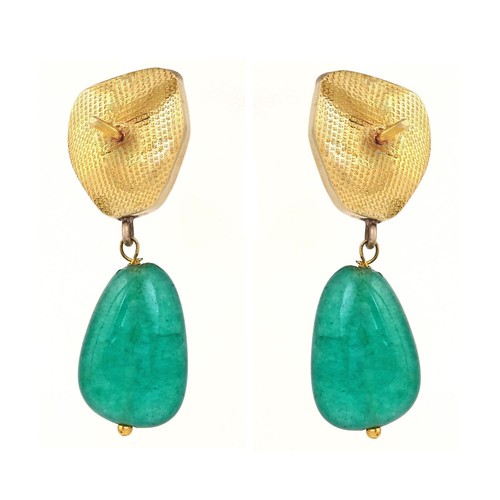 Pendientes de oro de 18 quilates Rosecut diamante ónix piedras preciosas San ... - Imagen 4 de 6