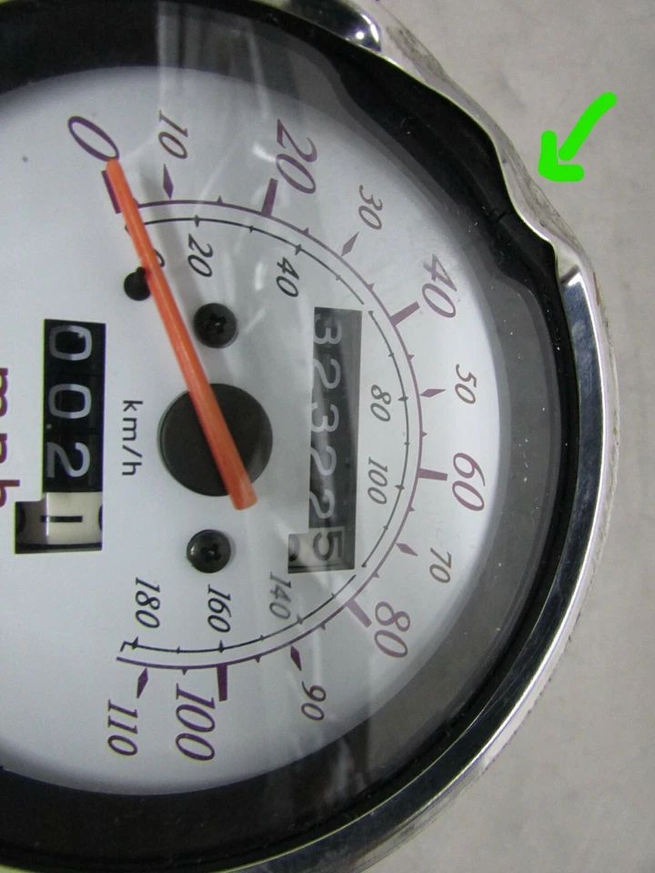 347 J HONDA SHADOW ACE 750 CD 2000 OEM CALIBRE VELOCÍMETRO (32.322 MLS) Foto 2 de 4