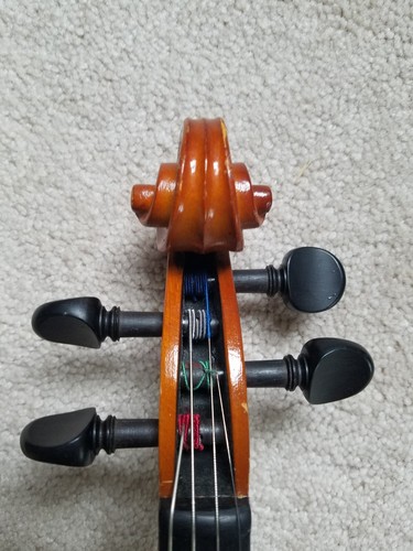 Stradivarius 3/4 Solid Wood Violin 1999 copy, with Hard Case, Shoulder Rest - Picture 8 of 12