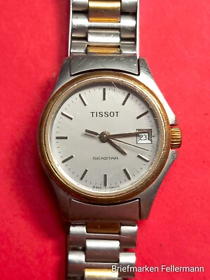 Tissot Seastar B 925 T Swiss Quarz Damenuhr Stahlarmband gebraucht neue Batterie - Bild 1 von 4