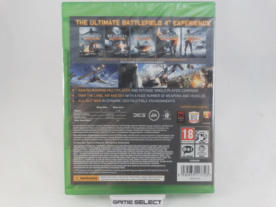 Battlefield 4 Premium Edition Complete Xbox One Pal English Version Neu Sealed - Bild 2 von 4