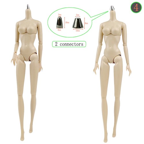 High Quality Replacement 1/6 Movable Jointed Body For 11.5" Doll Big Breast Body - Picture 19 of 31