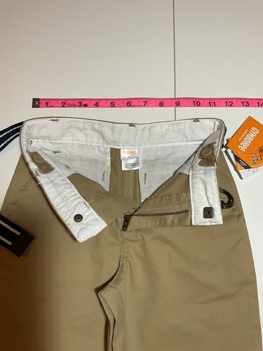 Gymboree Boys Size 6 Tan Belted Chino Pants Stain & Wrinkle Resistance NWT - Picture 5 of 7