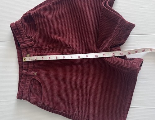 THRILLS Womens Koko Corduroy Burnt Henna Shorts High Waisted Size 6 - Picture 8 of 8