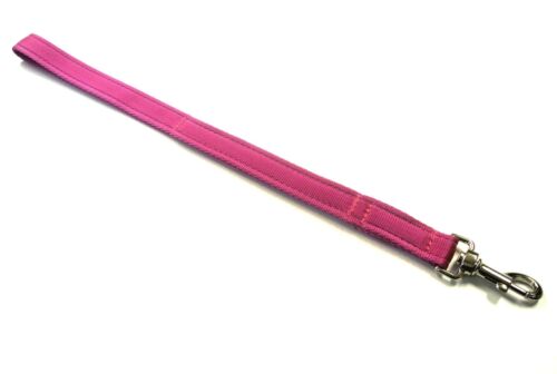 20" Short Close Control Training Dog Lead Leash 25mm Cushion Webbing 19 Colours - Picture 20 of 54