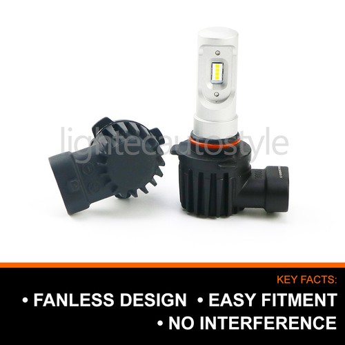 MITSUBISHI LANCER HB4 9006 SLIM LED CONVERSION CAR HEADLIGHT BULBS KIT 5700K V10 - Picture 5 of 11
