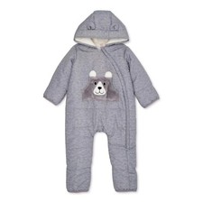 NEW with tags  0-3 month Wonder Nation Baby Plush Snowsuit Bunting Pram