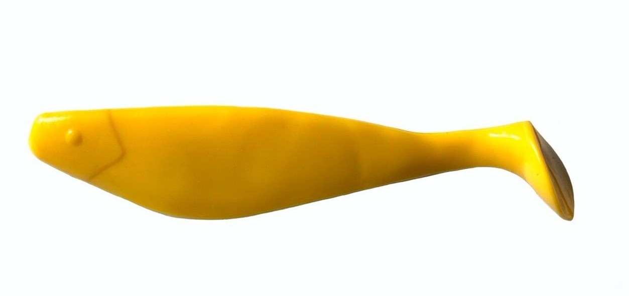 40 Pz Paddle T-Tail Shad Richiamo Di Pesca Gomma Luminosa Esca - Foto 4