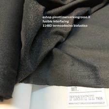 TESSUTO STOFFA TERMOADESIVO BIELASTICO STRETCH PER ACCOPPIARE A METRO/ALTO CM150