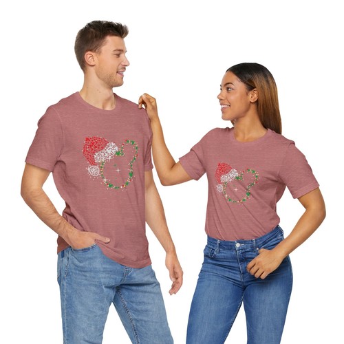 DISNEY CHRISTMAS EARS Disney Family Mickey Minnie Mouse Ears World Unisex Tee - Picture 24 of 169