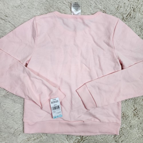 Toughskins Girls Love Pink Long Sleeve SMILE Sweatshirt Size Large 6X NEW - Picture 2 of 3