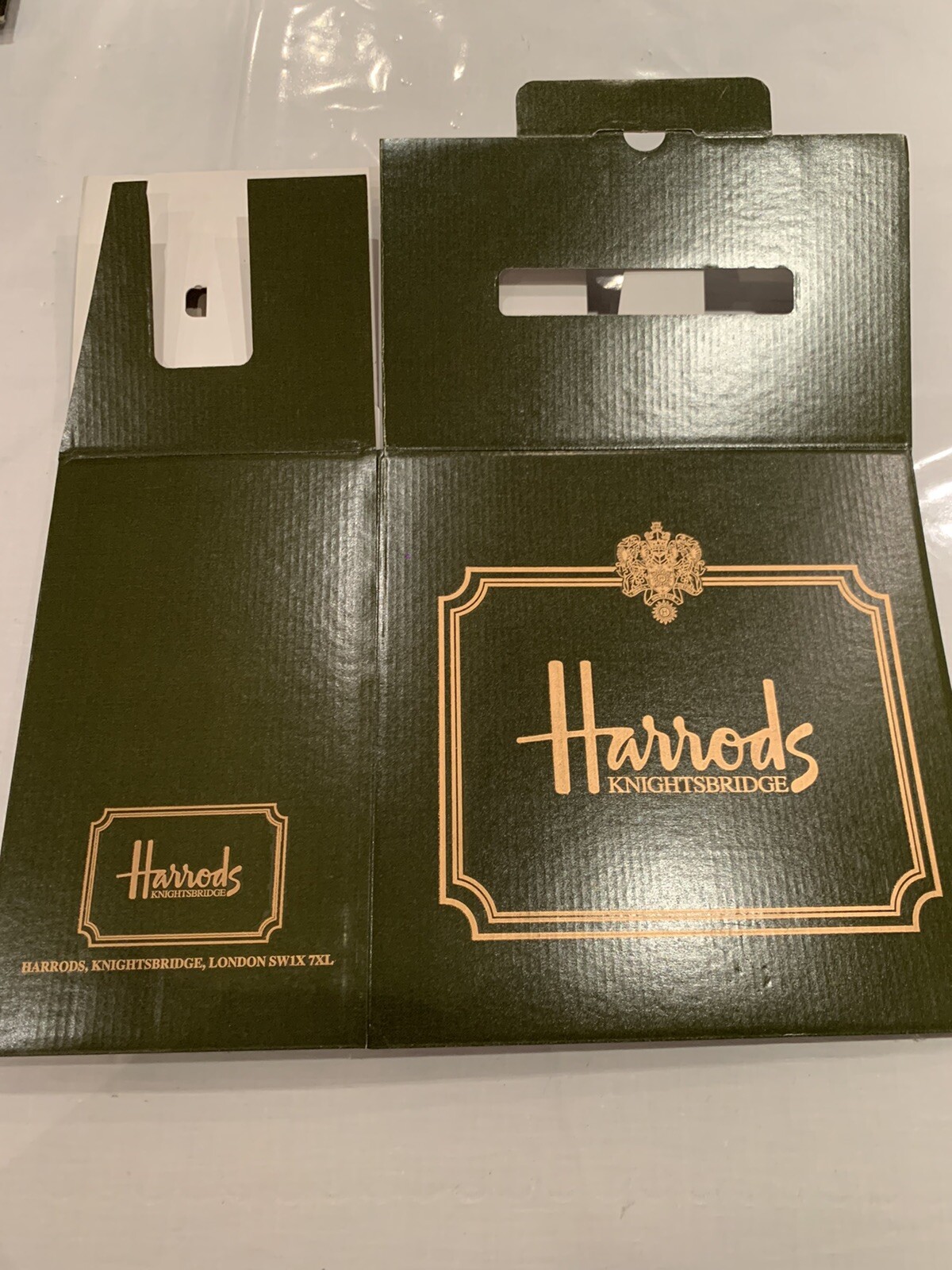 HARRODS GIFT BOX LARGE GIFT WRAPPING AND SUPPLIES GREEN eBay