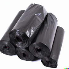 40" x 46" 1.2 Mil Black Low Density 40-45 Gallon Trash Can Bag Liner Office Home